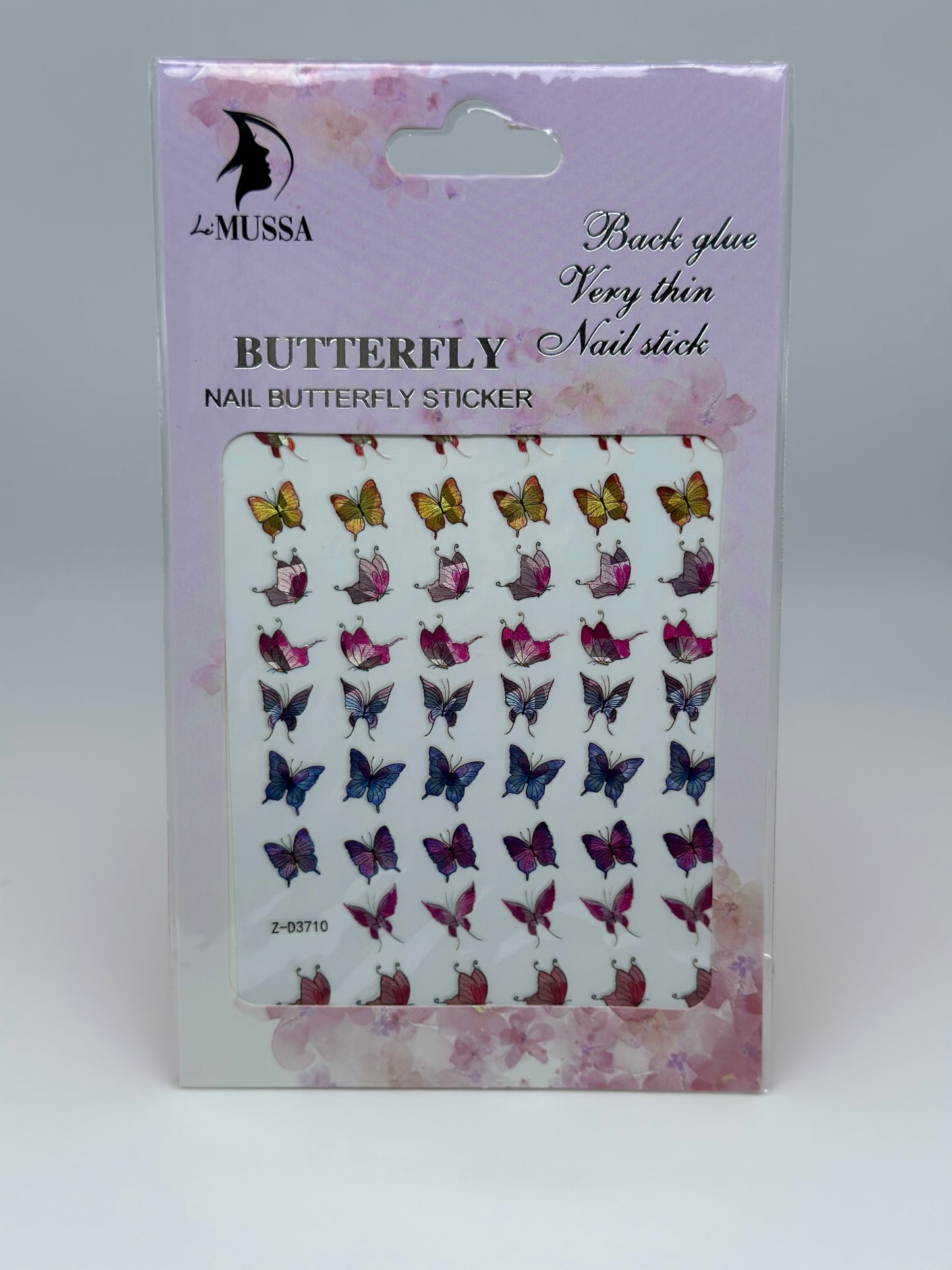 Stickers nail butterfly